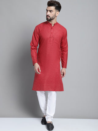 Men's Solid Pure Cotton Kurta With Pyjamas