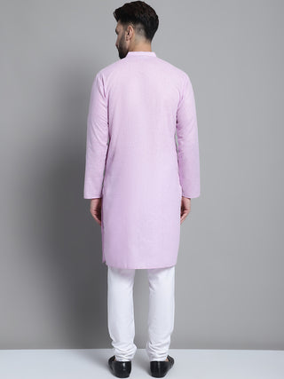 Men's Solid Pure Cotton Kurta With Pyjamas