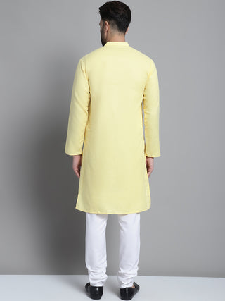 Men's Solid Pure Cotton Kurta With Pyjamas