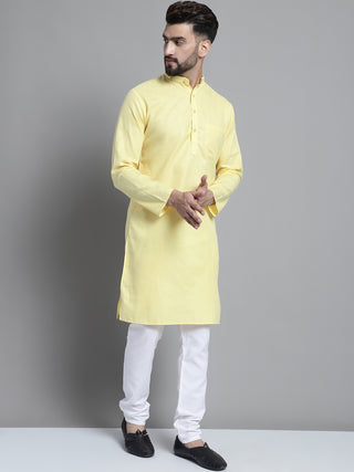 Men's Solid Pure Cotton Kurta With Pyjamas