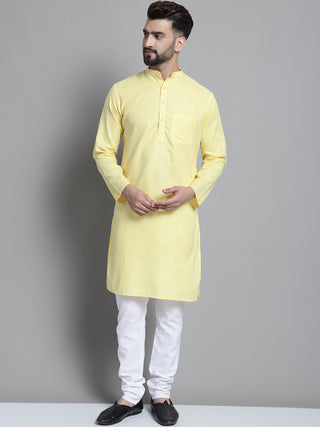 Men's Solid Pure Cotton Kurta With Pyjamas