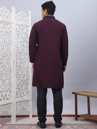 Men's Sequins Embroidered Kurta Pyjama Set