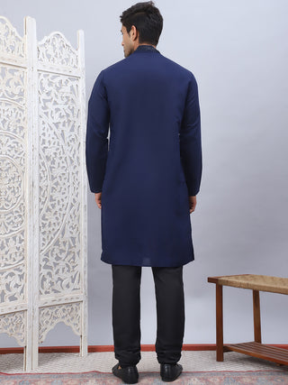 Men's Sequins Embroidered Kurta Pyjama Set