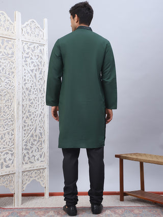 Men's Sequins Embroidered Kurta Pyjama Set