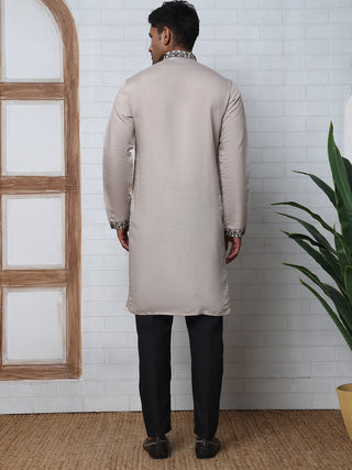 Embroidered & Sequins Kurta Set For Men