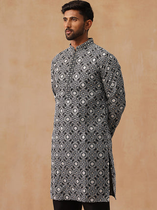 Classic Geometric Embroidered Kurtas