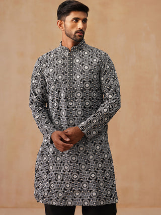 Classic Geometric Embroidered Kurtas