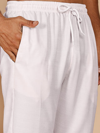 Men's Festive Kurta Pyjama with Embroidered Dupatta