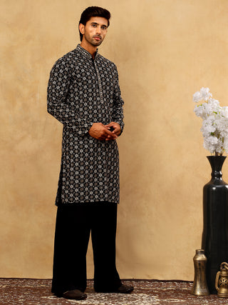 Viscose Rayon Embroidered Sequin Kurta Pyjama