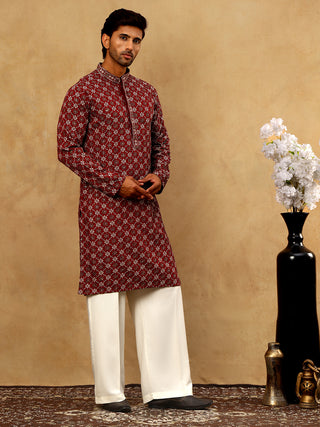 Viscose Rayon Embroidered Sequin Kurta Pyjama