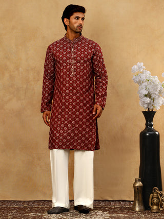 Viscose Rayon Embroidered Sequin Kurta Pyjama