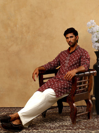 Viscose Rayon Embroidered Sequin Kurta Pyjama