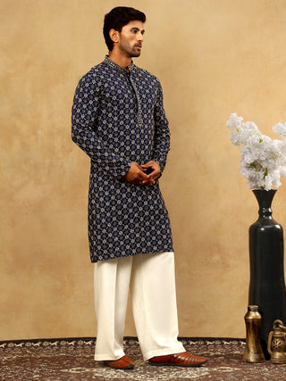 Viscose Rayon Embroidered Sequin Kurta Pyjama