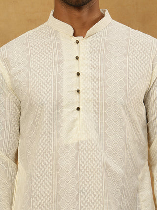 Chikankari Embroidered Kurta Pyjama Set