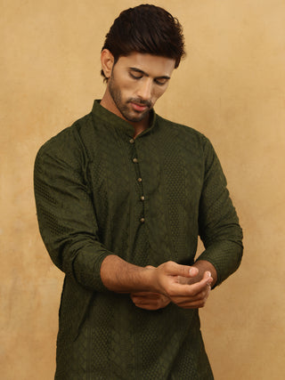 Chikankari Embroidered Kurta Pyjama Set