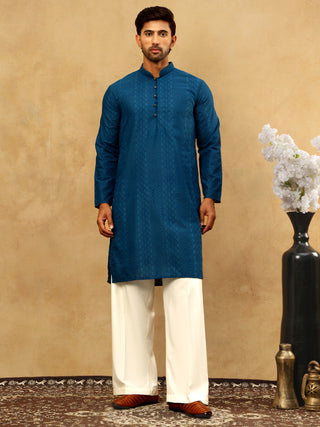 Chikankari Embroidered Kurta Pyjama Set