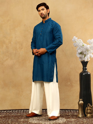 Chikankari Embroidered Kurta Pyjama Set