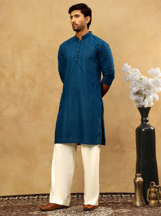 Chikankari Embroidered Kurta Pyjama Set