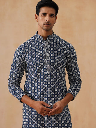 Embroidered Kurta Pyjama for Men