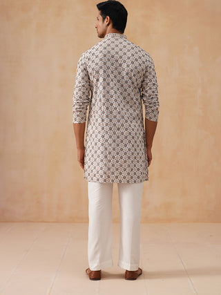 Embroidered Kurta Pyjama Set For Men