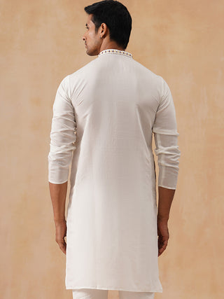 Floral Embroidered and Sequins Kurta