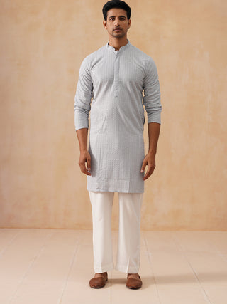Embroidered & Sequence Kurta Pyjama for Men