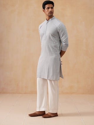 Embroidered & Sequence Kurta Pyjama for Men