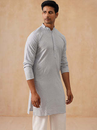 Embroidered & Sequence Kurta Pyjama for Men