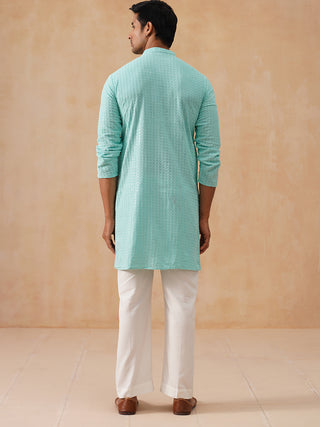 Embroidered & Sequence Kurta Pyjama for Men
