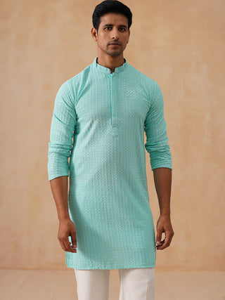 Embroidered & Sequence Kurta Pyjama for Men