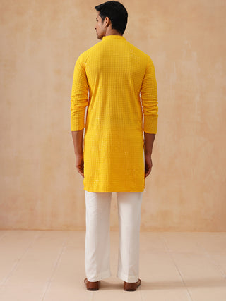 Embroidered & Sequence Kurta Pyjama for Men