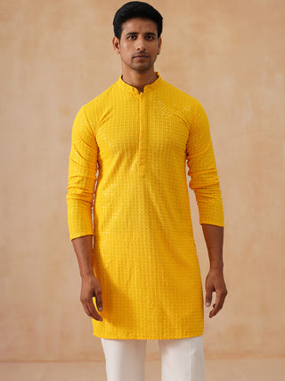 Embroidered & Sequence Kurta Pyjama for Men