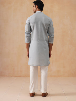 Embroidered Mirror Work Kurta Pyjama
