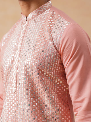 Embroidered Mirror Work Kurta Pyjama