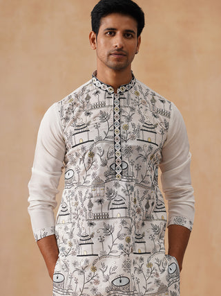Silk Blend Embroidered Kurtas