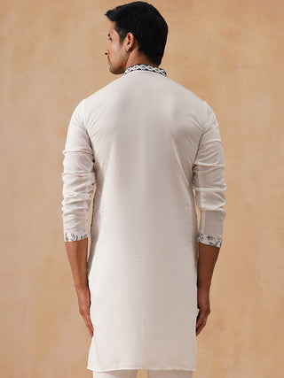 Silk Blend Embroidered Kurtas