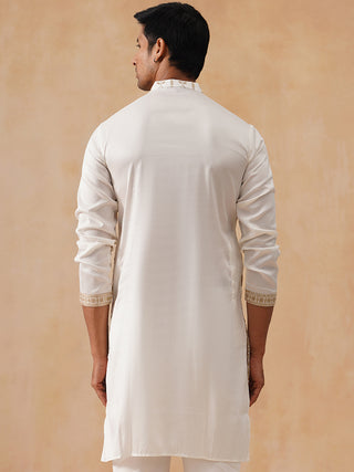 Embroidered Silk Blend Kurtas