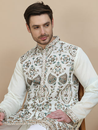 Floral Embroidered Straight Kurta With Salwar