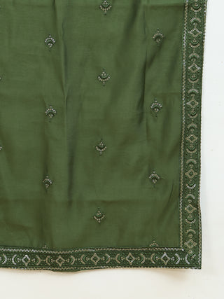 Embroidered Kurta Salwar and Dupatta Set for Men