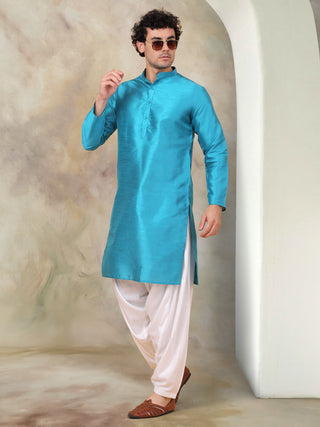 White Viscose Rayon Salwar for Men