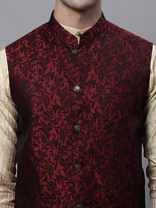 Jompers Men's Woven Jacquard Waistcoat