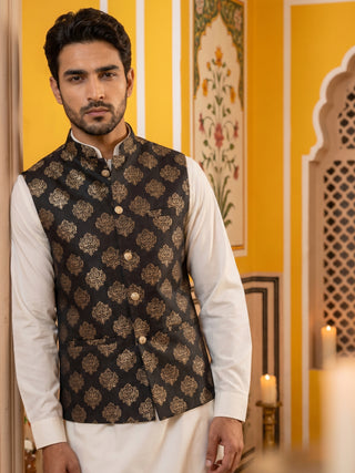 Men's Printed Nehru Jacket