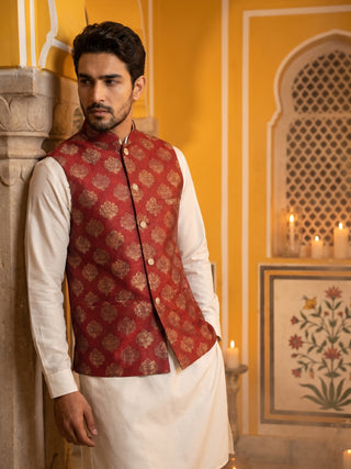 Men's Printed Nehru Jacket