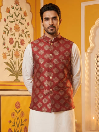 Men's Printed Nehru Jacket