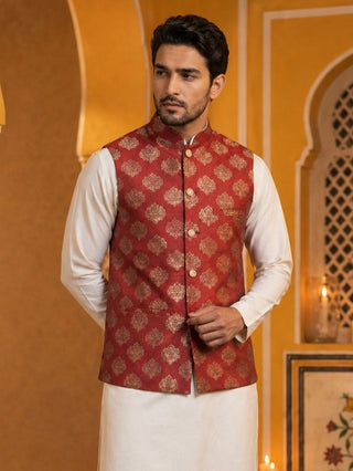 Men's Printed Nehru Jacket