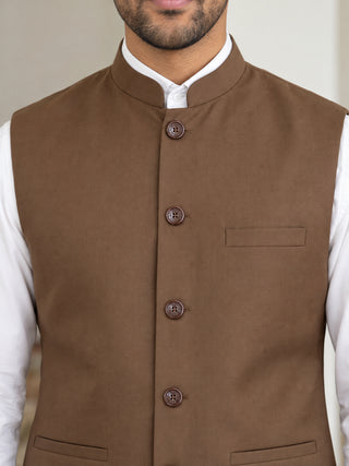Solid Nehru Jacket For Men