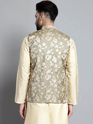 Men's Woven Design Nehru Jacket