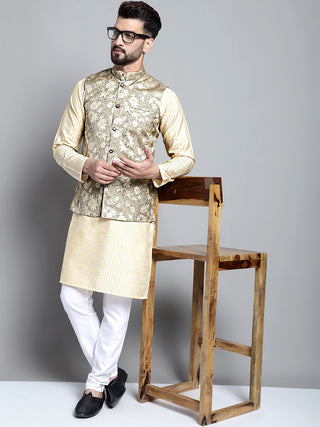 Men's Woven Design Nehru Jacket