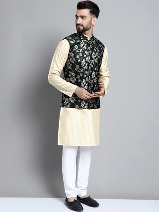 Men's Woven Design Nehru Jacket