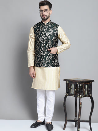 Men's Woven Design Nehru Jacket